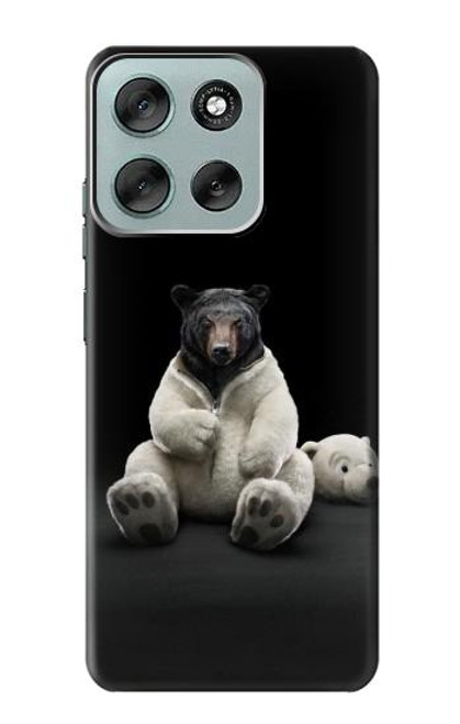 S0878 Black Bear Case For Motorola Moto G56 S0878 Black Bear Case For Motorola Moto G56