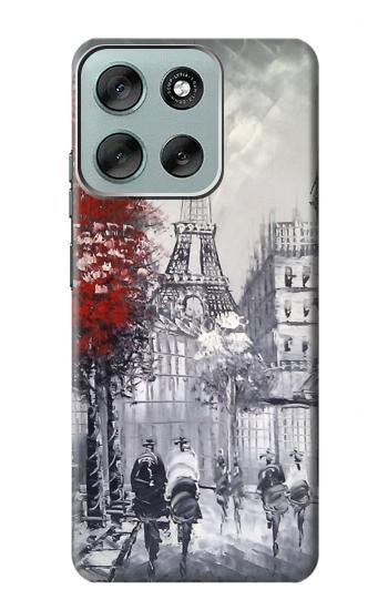 S1295 Eiffel Painting of Paris Case For Motorola Moto G56