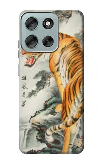 S1934 Chinese Tiger Painting Case For Motorola Moto G56