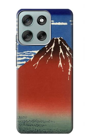 S2390 Katsushika Hokusai Red Fuji Case For Motorola Moto G56