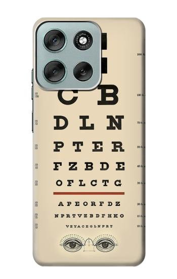 S2502 Eye Exam Chart Decorative Decoupage Poster Case For Motorola Moto G56