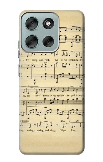 S2504 Vintage Music Sheet Case For Motorola Moto G56