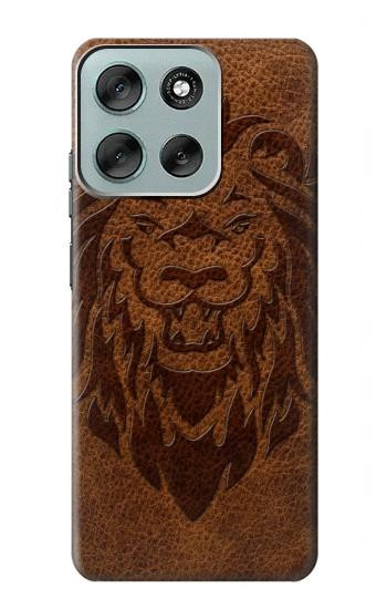 S2529 Leo Zodiac Tattoo Brown Graphic Print Case For Motorola Moto G56