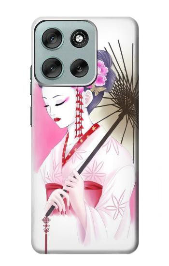 S2579 Japanese Traditional Geisha Kimono Case For Motorola Moto G56