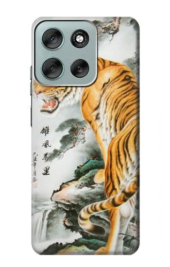 S2750 Oriental Chinese Tiger Painting Case For Motorola Moto G56