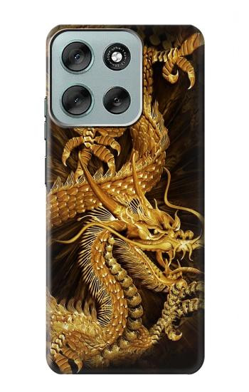 S2804 Chinese Gold Dragon Printed Case For Motorola Moto G56
