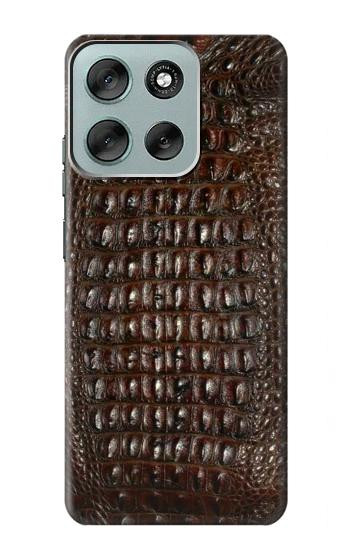 S2850 Brown Skin Alligator Graphic Printed Case For Motorola Moto G56