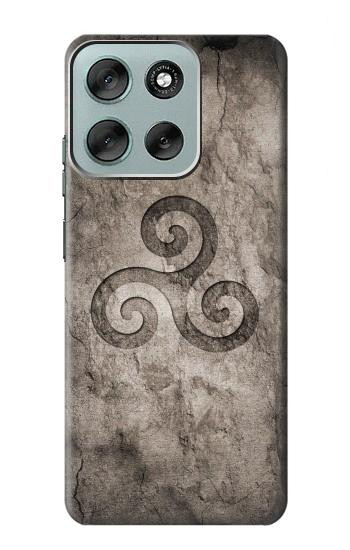 S2892 Triskele Symbol Stone Texture Case For Motorola Moto G56