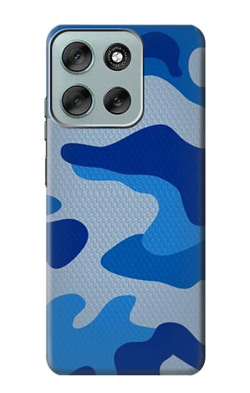 S2958 Army Blue Camo Camouflage Case For Motorola Moto G56