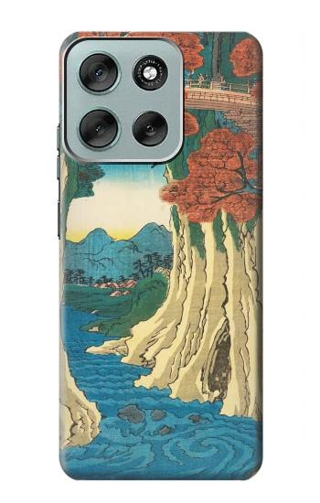 S3348 Utagawa Hiroshige The Monkey Bridge Case For Motorola Moto G56