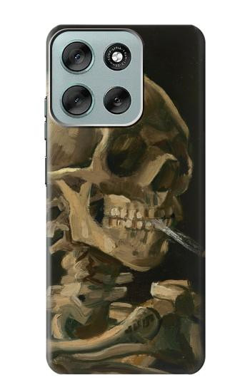 S3358 Vincent Van Gogh Skeleton Cigarette Case For Motorola Moto G56