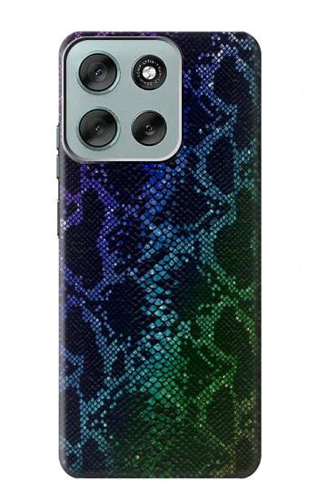 S3366 Rainbow Python Skin Graphic Print Case For Motorola Moto G56