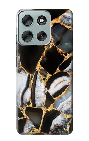 S3419 Gold Marble Graphic Print Case For Motorola Moto G56