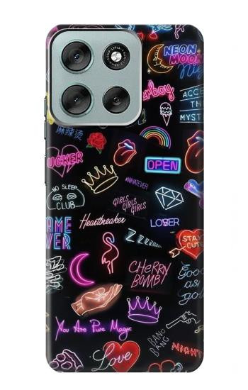S3433 Vintage Neon Graphic Case For Motorola Moto G56