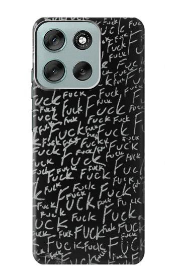 S3478 Funny Words Blackboard Case For Motorola Moto G56