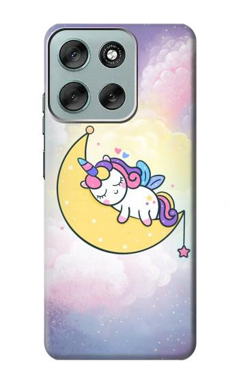 S3485 Cute Unicorn Sleep Case For Motorola Moto G56