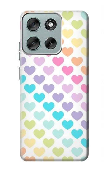 S3499 Colorful Heart Pattern Case For Motorola Moto G56