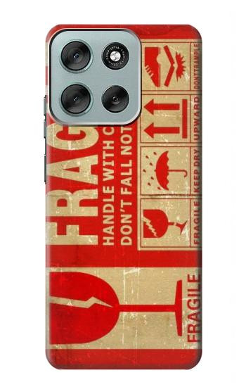 S3552 Vintage Fragile Label Art Case For Motorola Moto G56