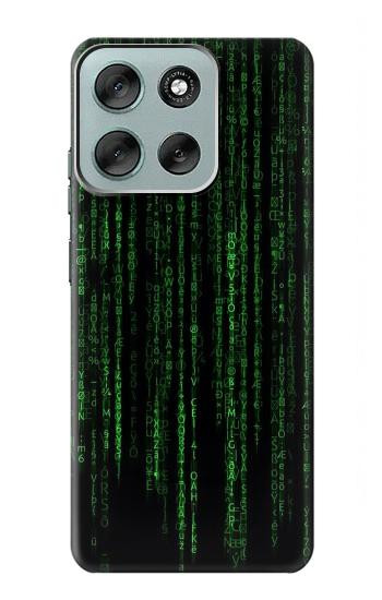 S3668 Binary Code Case For Motorola Moto G56