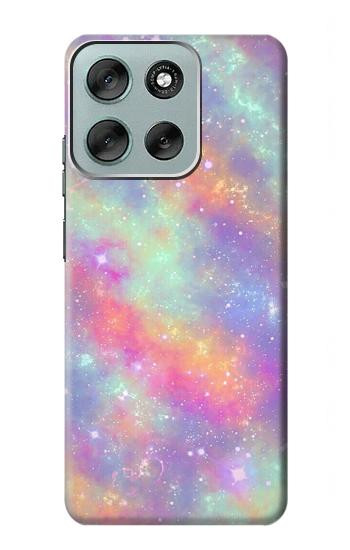 S3706 Pastel Rainbow Galaxy Pink Sky Case For Motorola Moto G56