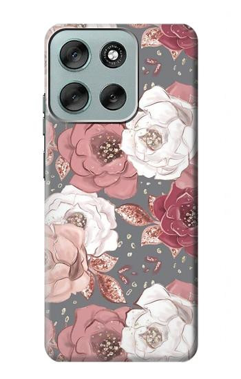 S3716 Rose Floral Pattern Case For Motorola Moto G56