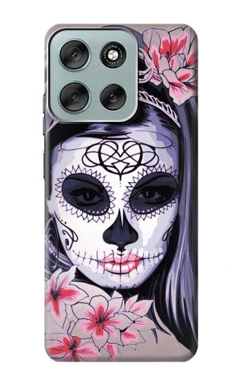 S3821 Sugar Skull Steam Punk Girl Gothic Case For Motorola Moto G56