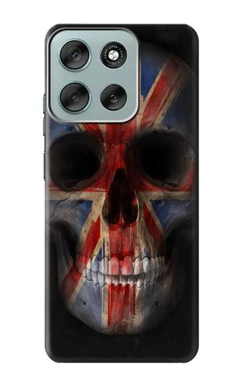S3848 United Kingdom Flag Skull Case For Motorola Moto G56