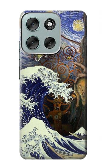 S3851 World of Art Van Gogh Hokusai Da Vinci Case For Motorola Moto G56