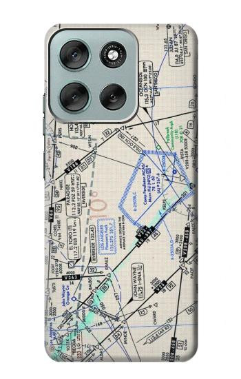 S3882 Flying Enroute Chart Case For Motorola Moto G56