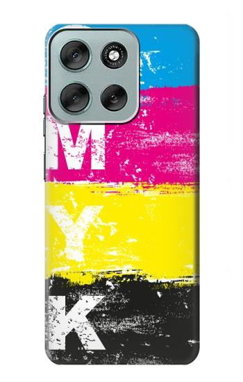 S3930 Cyan Magenta Yellow Key Case For Motorola Moto G56