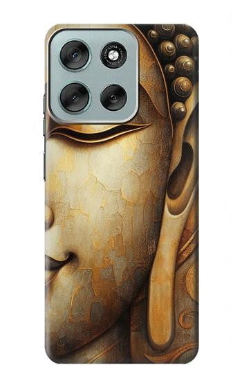 S4022 Vintage Buddha Face Golden Style Case For Motorola Moto G56