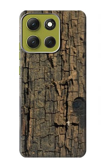 S0598 Wood Graphic Printed Case For Motorola Moto G86