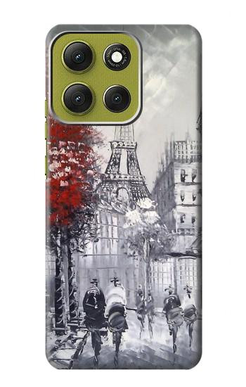 S1295 Eiffel Painting of Paris Case For Motorola Moto G86