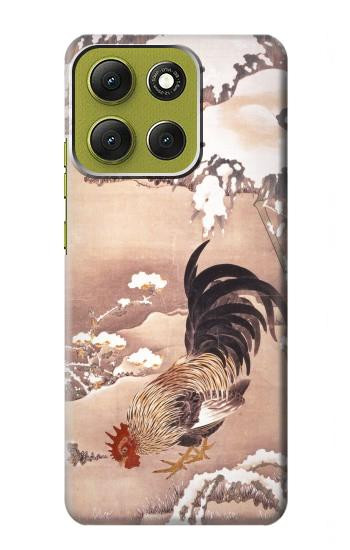 S1332 Ito Jakuchu Rooster Case For Motorola Moto G86