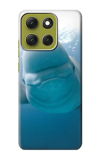 S1801 Beluga Whale Smile Whale Case For Motorola Moto G86