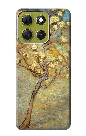 S1978 Van Gogh Letter Pear Tree Blossom Case For Motorola Moto G86