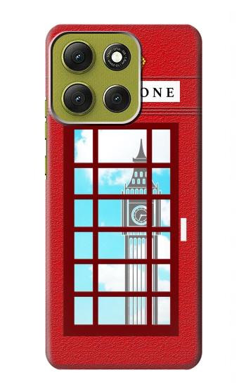 S2059 England British Telephone Box Minimalist Case For Motorola Moto G86