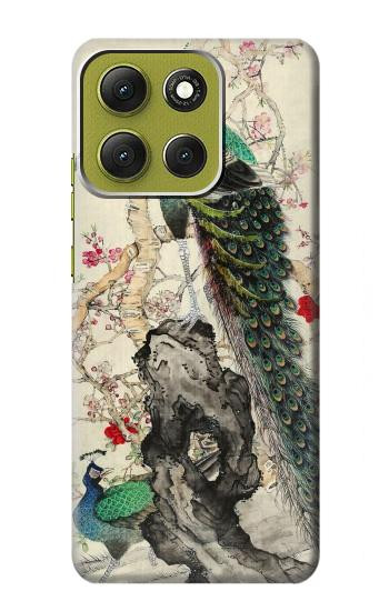 S2086 Peacock Painting Case For Motorola Moto G86