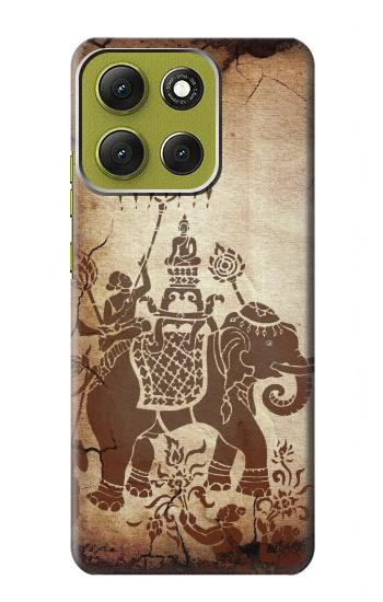 S2102 Thai Art Buddha on Elephant Case For Motorola Moto G86