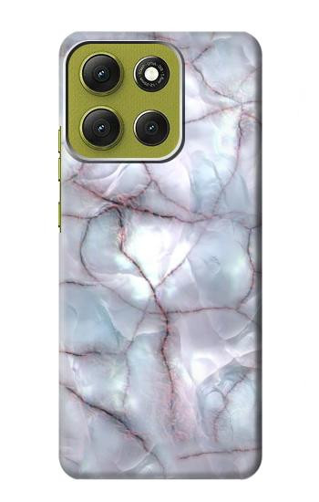 S2316 Dark Blue Marble Texture Graphic Print Case For Motorola Moto G86