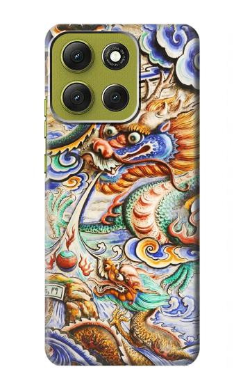 S2584 Traditional Chinese Dragon Art Case For Motorola Moto G86