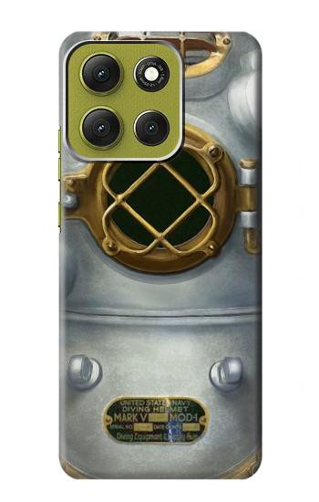 S2646 Vintage Deep Sea Diver Helmet Case For Motorola Moto G86