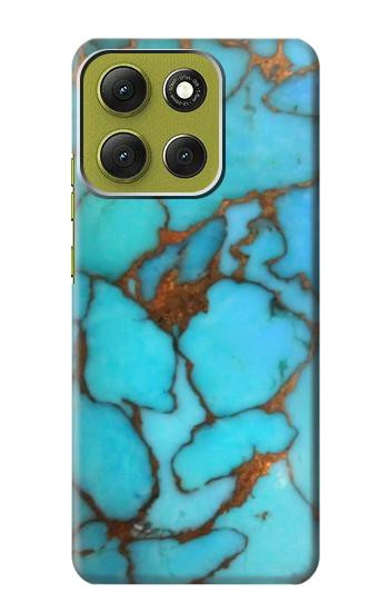 S2685 Aqua Turquoise Gemstone Graphic Printed Case For Motorola Moto G86