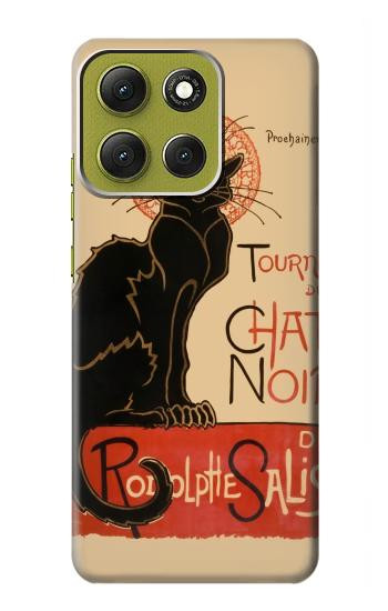 S2739 Chat Noir Black Cat Vintage Case For Motorola Moto G86