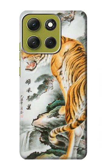 S2750 Oriental Chinese Tiger Painting Case For Motorola Moto G86