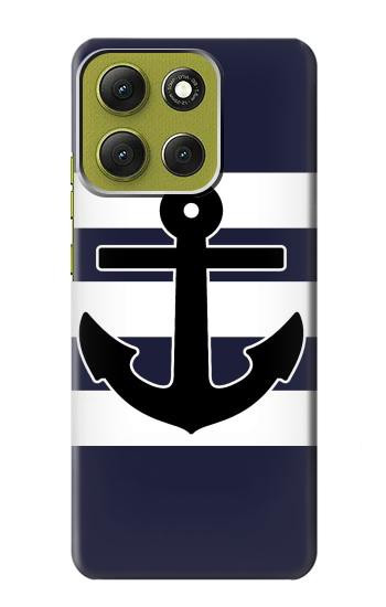 S2758 Anchor Navy Case For Motorola Moto G86