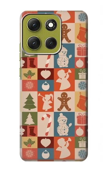 S2854 Cute Xmas Pattern Case For Motorola Moto G86