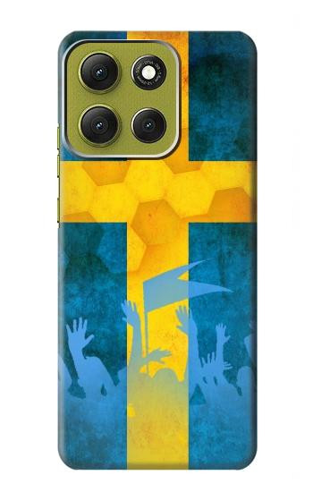 S2990 Sweden Football Soccer Case For Motorola Moto G86