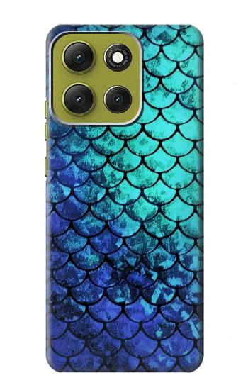 S3047 Green Mermaid Fish Scale Case For Motorola Moto G86