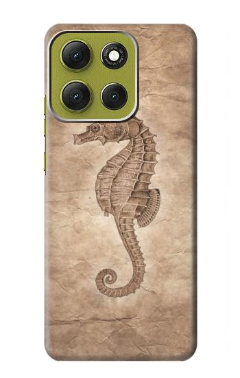 S3214 Seahorse Skeleton Fossil Case For Motorola Moto G86